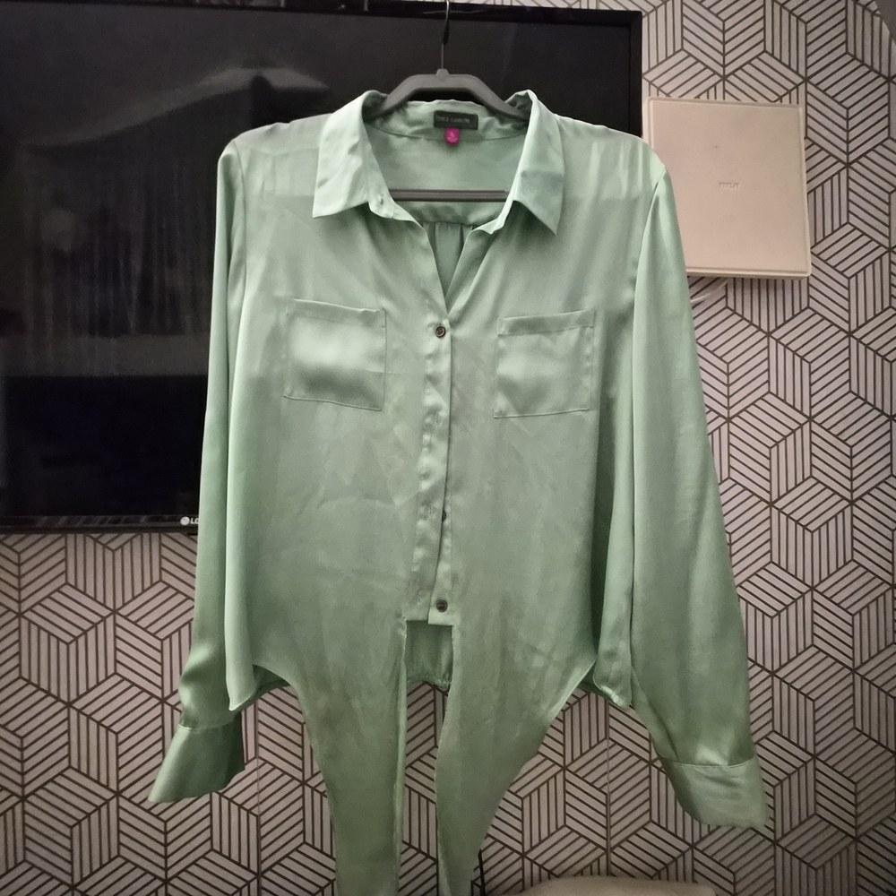 Vince Camuto Sage Green Blouse